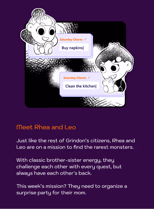 Pick N Doo story frame 2 vertical layout